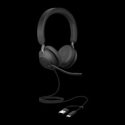 Jabra Auriculares Evolve2 40 SE Stereo USB-C/A noir - vue
