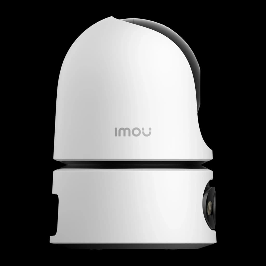 Imou Ranger Dual Pro 6MP 512GB Blanco, vista lateral izquierda: perfil liso, módulo de cámara inferior visible en el lateral