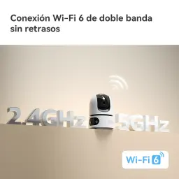 Imou Ranger Dual Pro 6MP 512GB Blanco, característica: conectividad Wi-Fi 6 doble banda 2.4GHz y 5GHz
