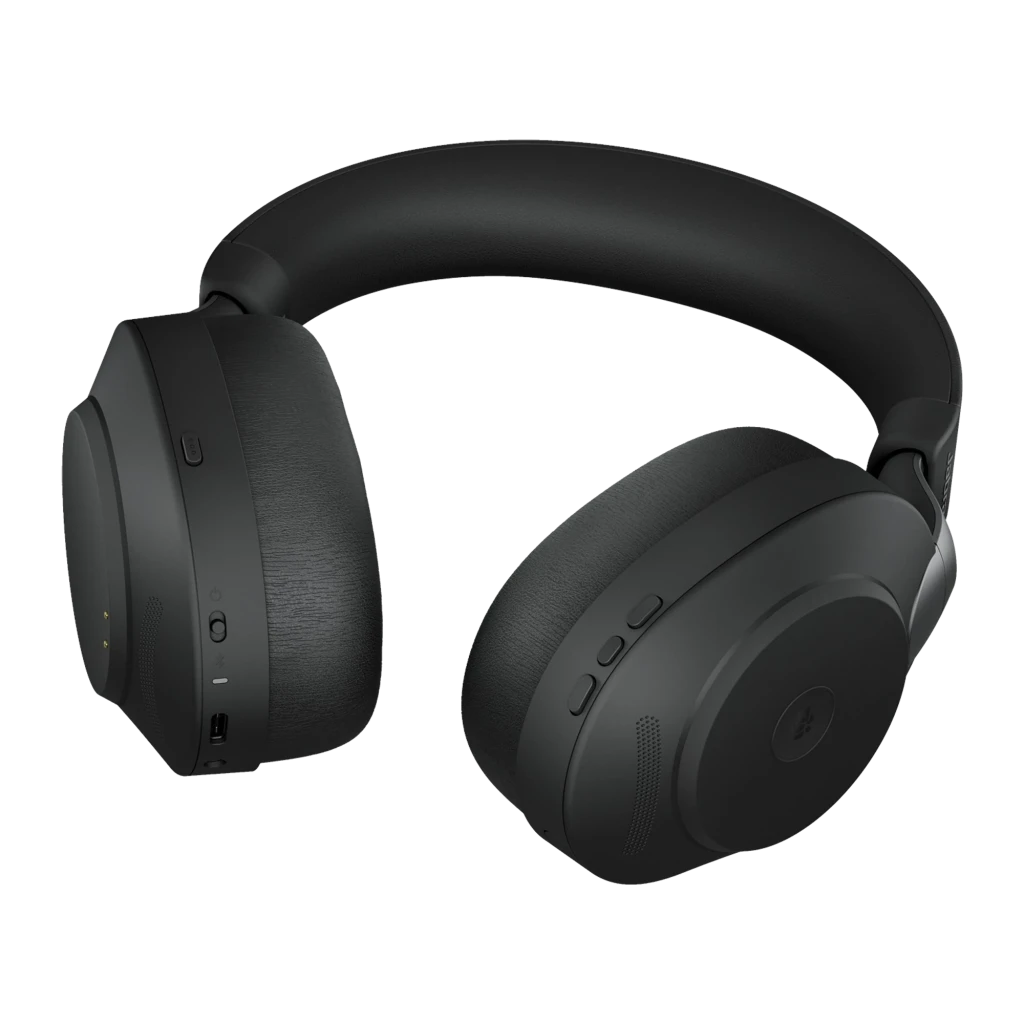 Jabra Evolve2 85 Stereo negro, frontal: auriculares over-ear con diadema y almohadillas - Ítem1