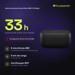 Jabra Auriculares Evolve2 Buds USB-C UC negro - características