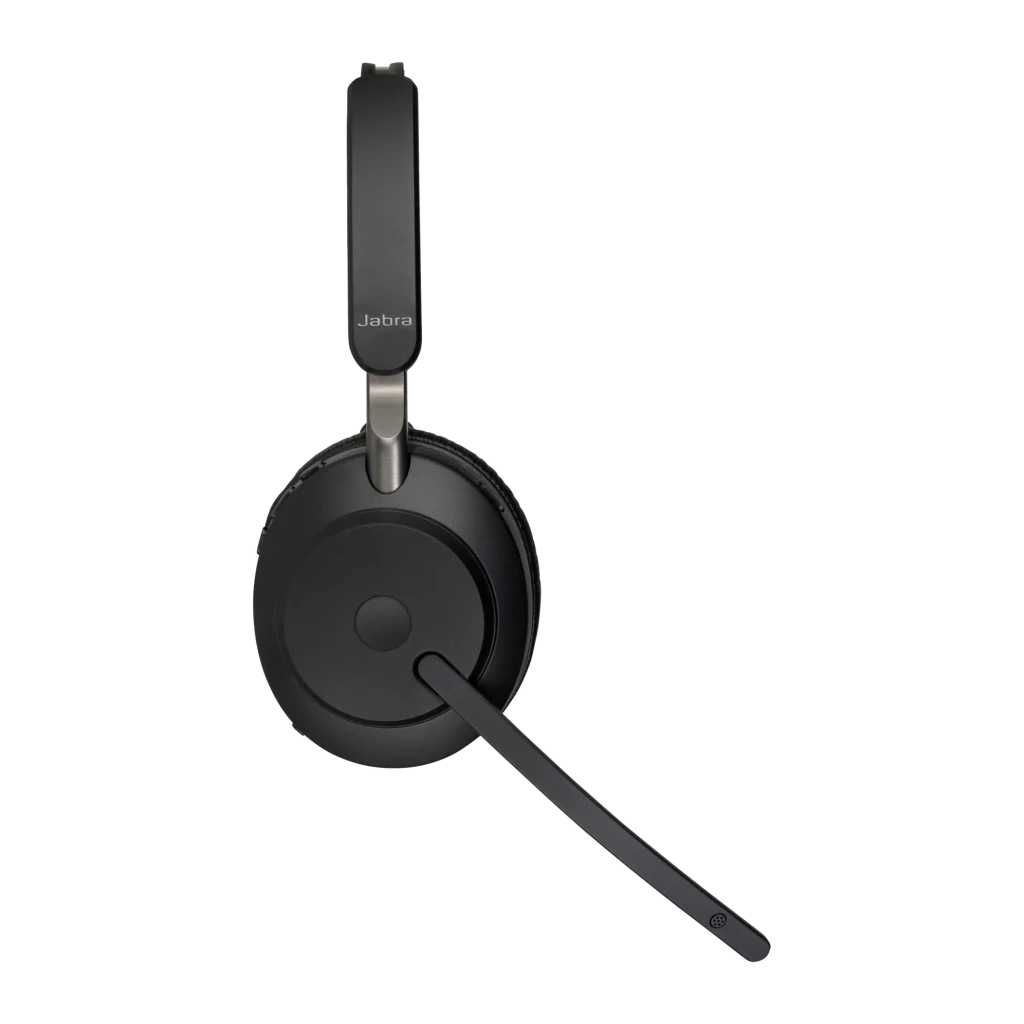 Jabra Evolve2 65 Mono USB-A negro, vista principal: auricular con base de carga y cable USB - Ítem2
