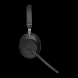 Jabra Evolve2 65 Mono USB-A noir, vue de dessus: casque par le haut avec serre-tête réglable