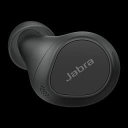 Jabra Evolve2 Buds USB-A negro, detalle: auricular individual con micrófono y rejilla de audio
