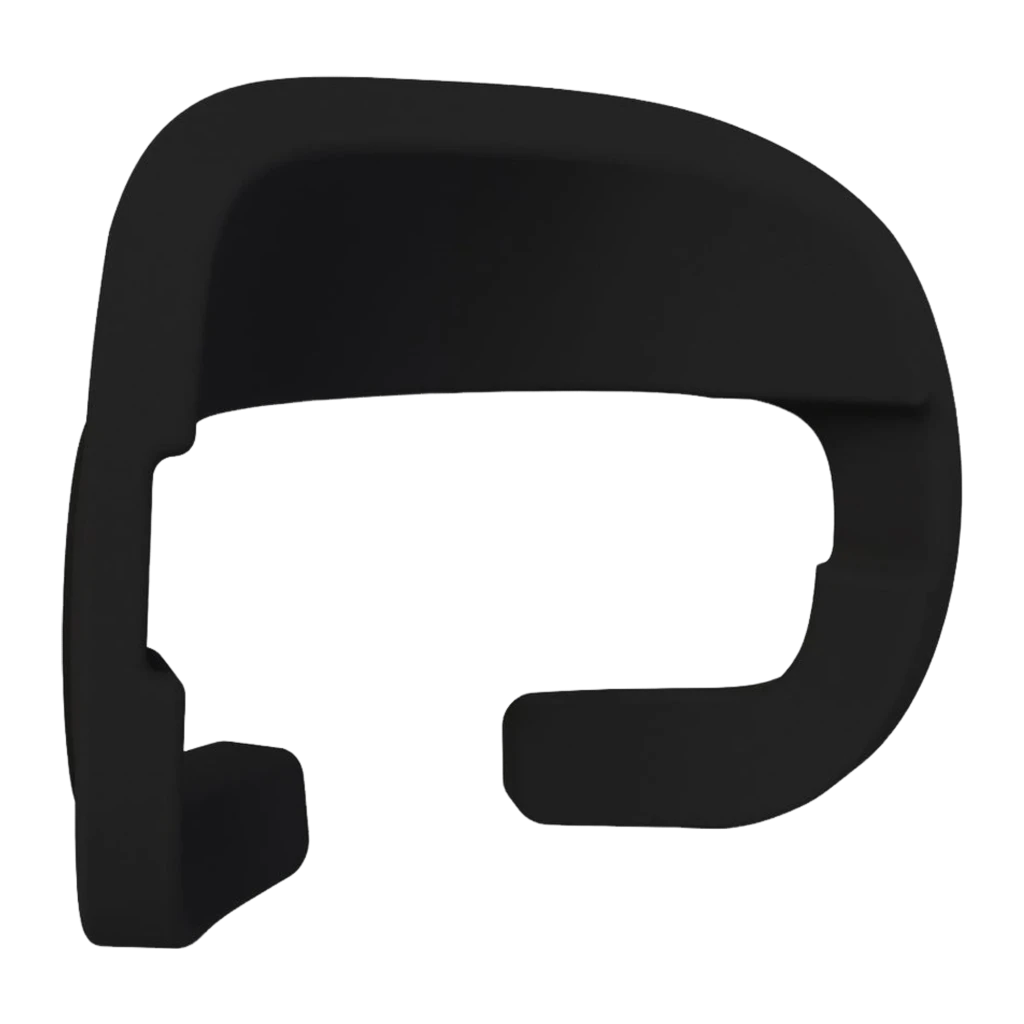 Pimax Facial Foam Comfort Kit 15mm Espuma Facial: almofada preta em espuma grossa, formato em U, recorte para nariz e bochechas, bordas suaves para VR - Item2