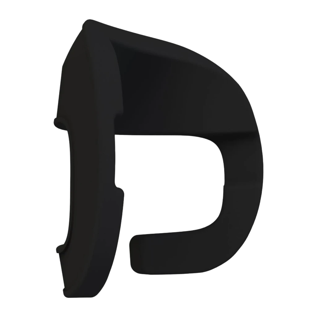 Pimax Facial Foam Comfort Kit 15mm Espuma Facial: almofada preta em espuma grossa, formato em U, recorte para nariz e bochechas, bordas suaves para VR - Item1