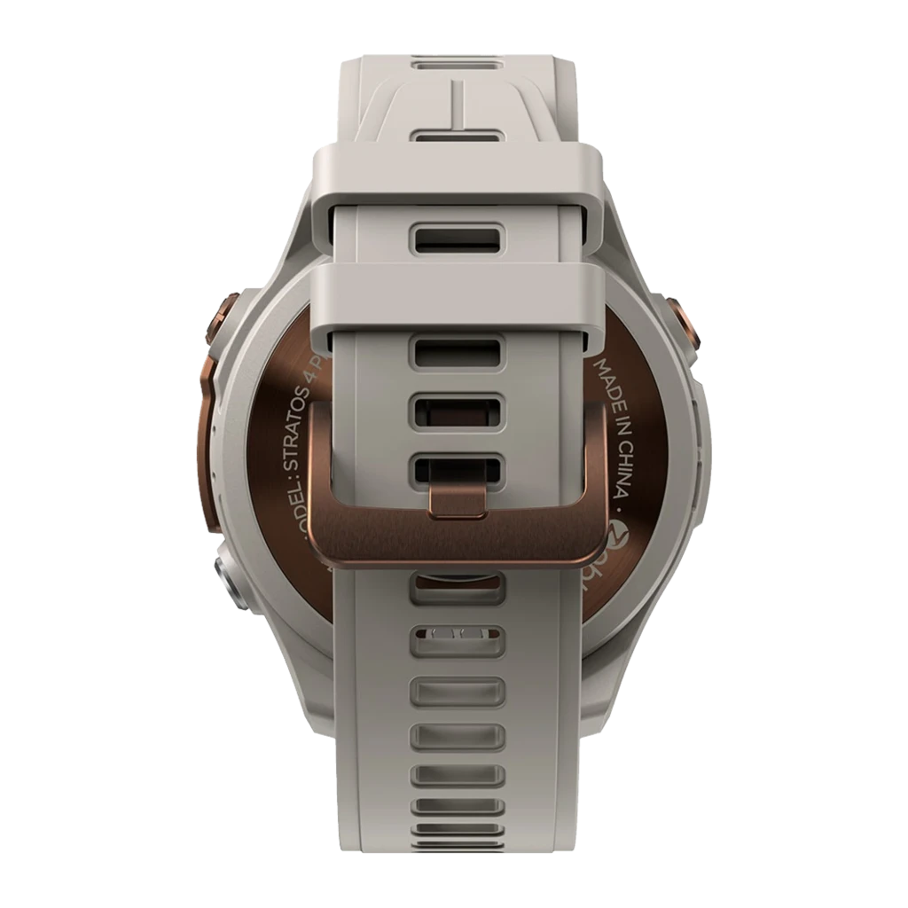 Zeblaze Stratos 4 Pro Bronze com caixa robusta, botões vermelhos, pulseira de silicone, tela redonda multifunção, mapas offline e lanterna LED bicolor - Item10