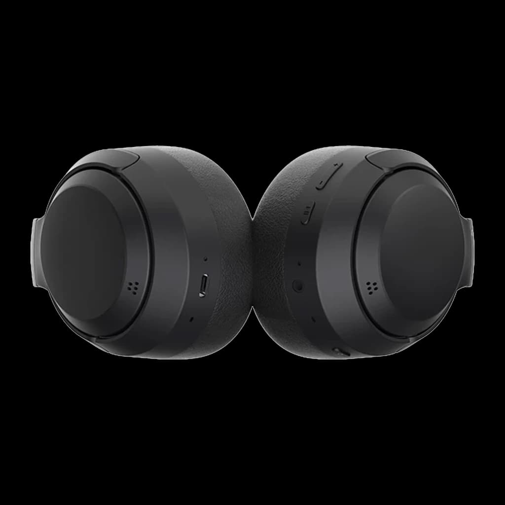 Auscultadores Honor Choice VZ Headphones Pro ANC Adaptativa em preto, conchas over-ear almofadadas, botões laterais, porta USB-C e microfones integrados