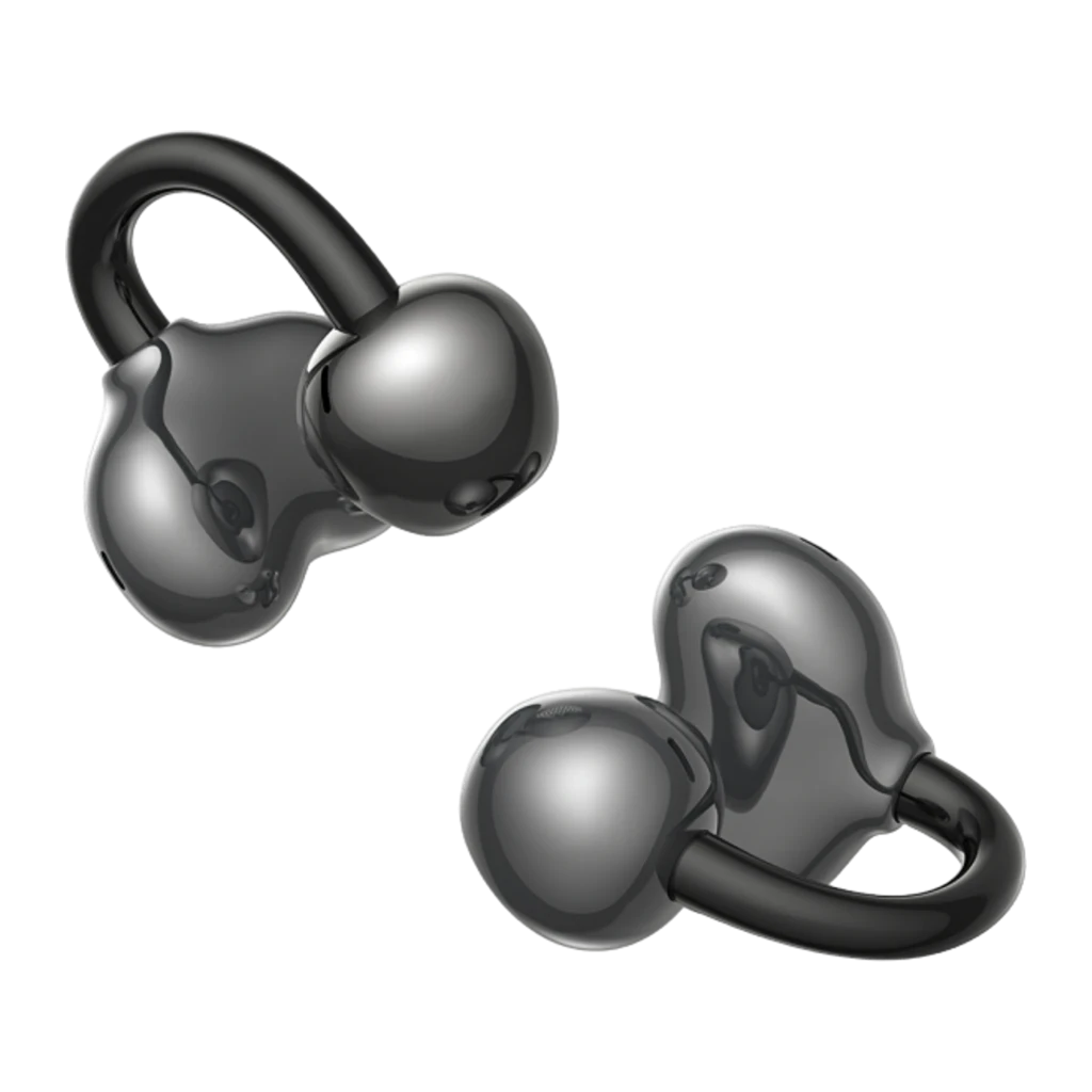 Auriculares Tronsmart OpenFly Clip S1010 open-ear clip-on negros con estuche de carga gris metálico, diseño de gancho ergonómico y luz LED indicadora - Ítem11