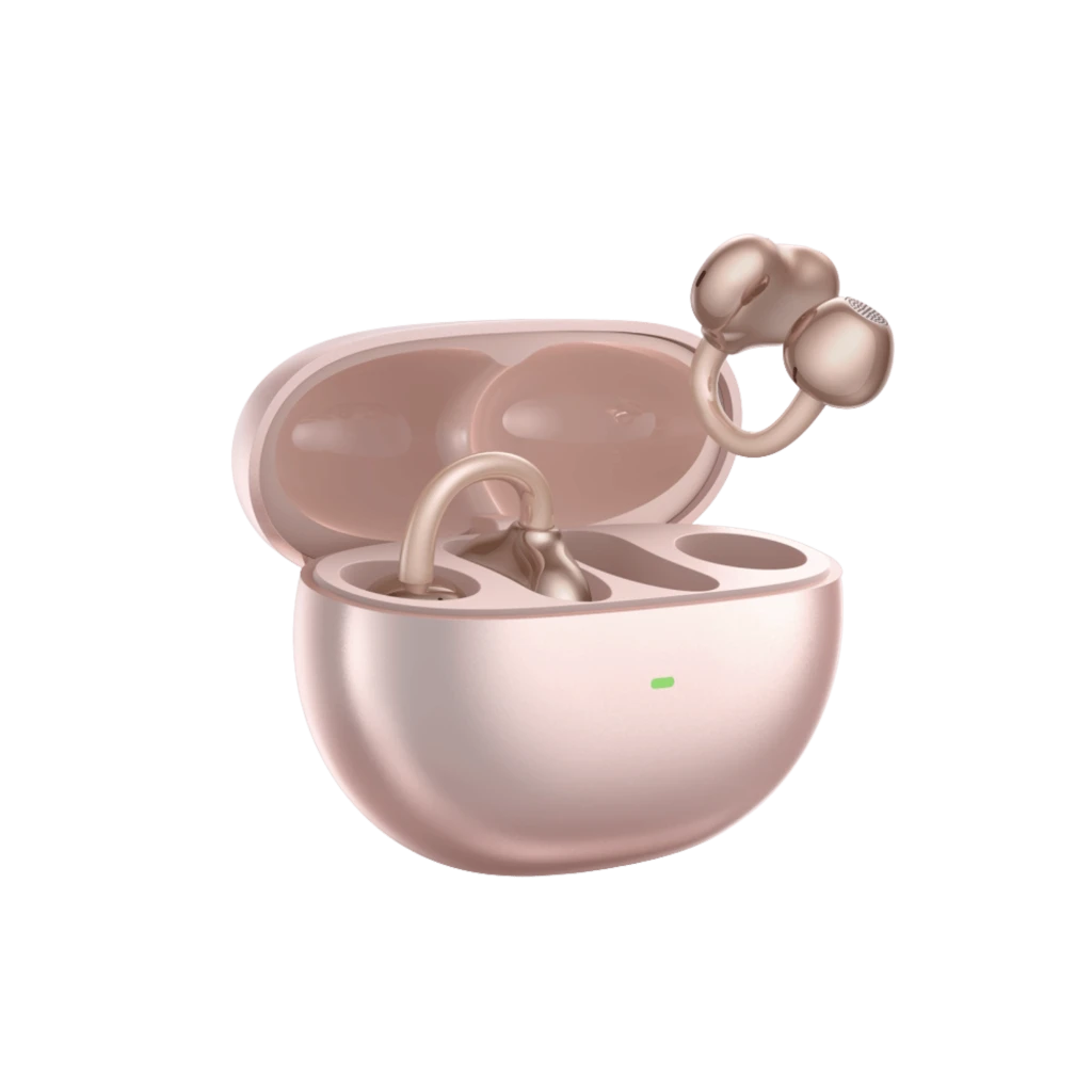 Auriculares Tronsmart OpenFly Clip S1010 Open-Ear Clip-On Oro Rosa con estuche compacto, acabado metálico suave, diseño clip-on abierto y luz LED indicadora - Ítem12