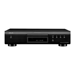 Denon Lecteur CD DCD-600NE noir, vue avant: façade avec fente disque, afficheur numérique et boutons de commande