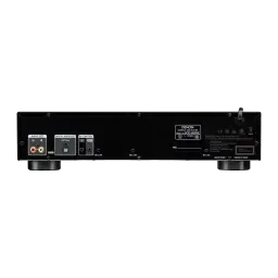 Denon Lecteur CD DCD-600NE noir, vue arrière: connecteurs RCA, sortie optique numérique et ports IR control visibles