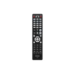 Denon Lecteur CD DCD-600NE Noir, télécommande: vue frontale de la RC-1204 avec disposition complète des touches et logo Denon