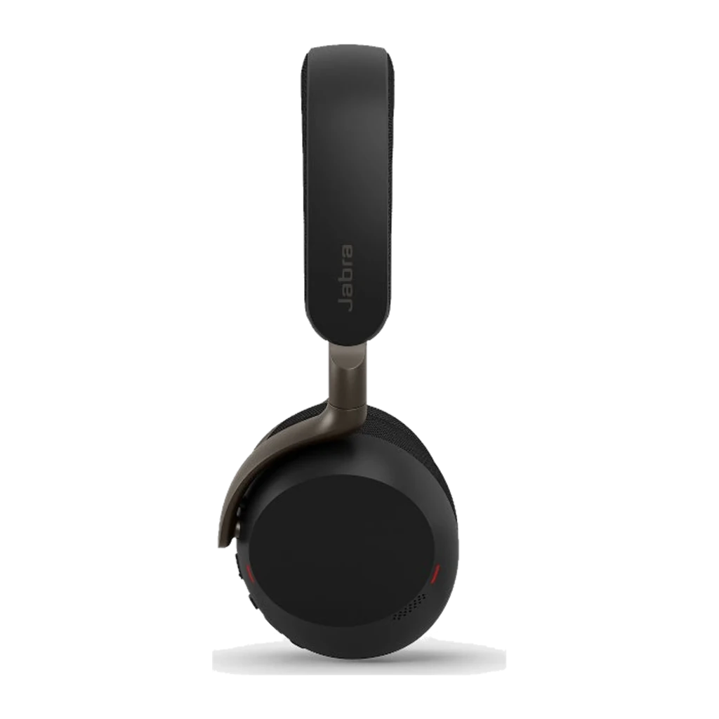 Jabra Evolve3 75 negro, vista frontal: auriculares over-ear con diadema acolchada y almohadillas circulares - Ítem1