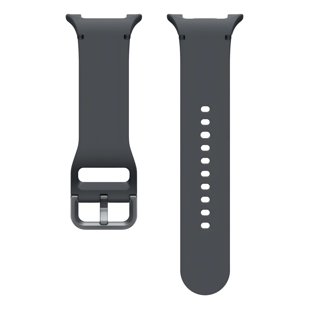 Samsung Sport Band Galaxy Watch8 S/M Grafito, vista general: correa silicona gris con hebilla cuadrada y conectores - Ítem2