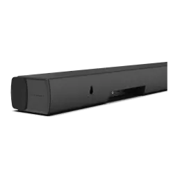 Hisense Barre de son AX5100Q 5.1 580W noir, vue arrière en angle: orifice de fixation, port USB et haut-parleur latéral