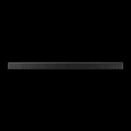 Samsung Barre de son HW-B750F 5.1 400W noir, vue de face: grille textile noire sur toute la longueur de la barre