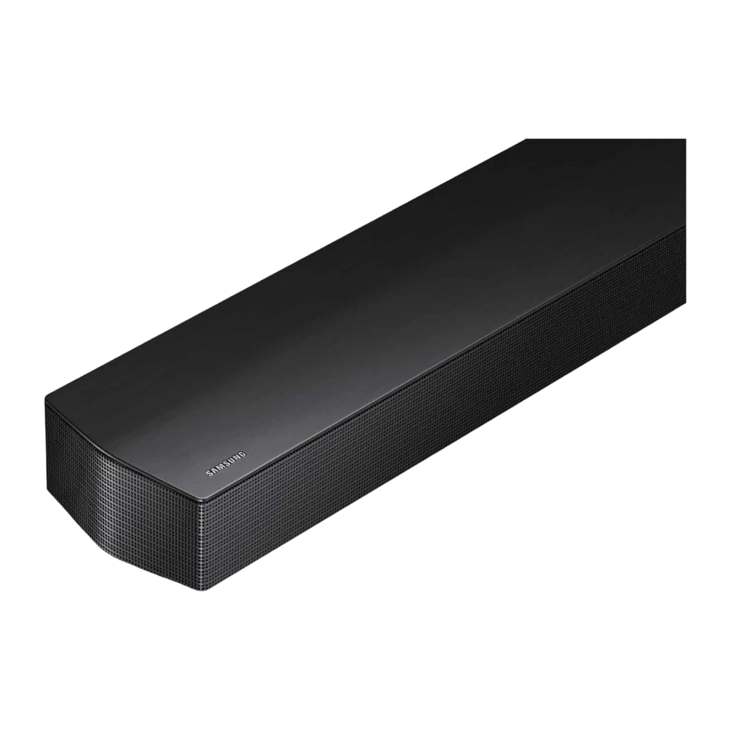 Samsung Barre de son HW-B750F 5.1 400W noir, vue de face: barre, caisson de basses sans fil et télécommande - Ítem2