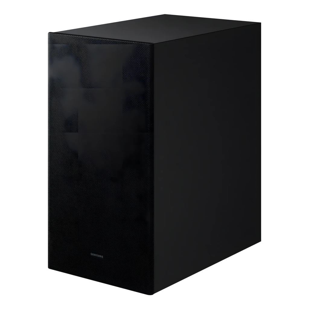 Samsung Barre de son HW-B750F 5.1 400W noir, vue de face: barre, caisson de basses sans fil et télécommande - Ítem3