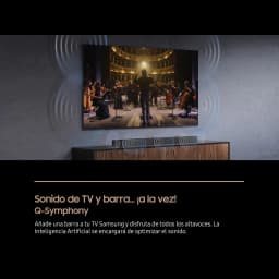 Samsung Barre de son HW-B750F 5.1 400W noir, scène Q-Symphony: barre sous TV avec ondes sonores synchronisées