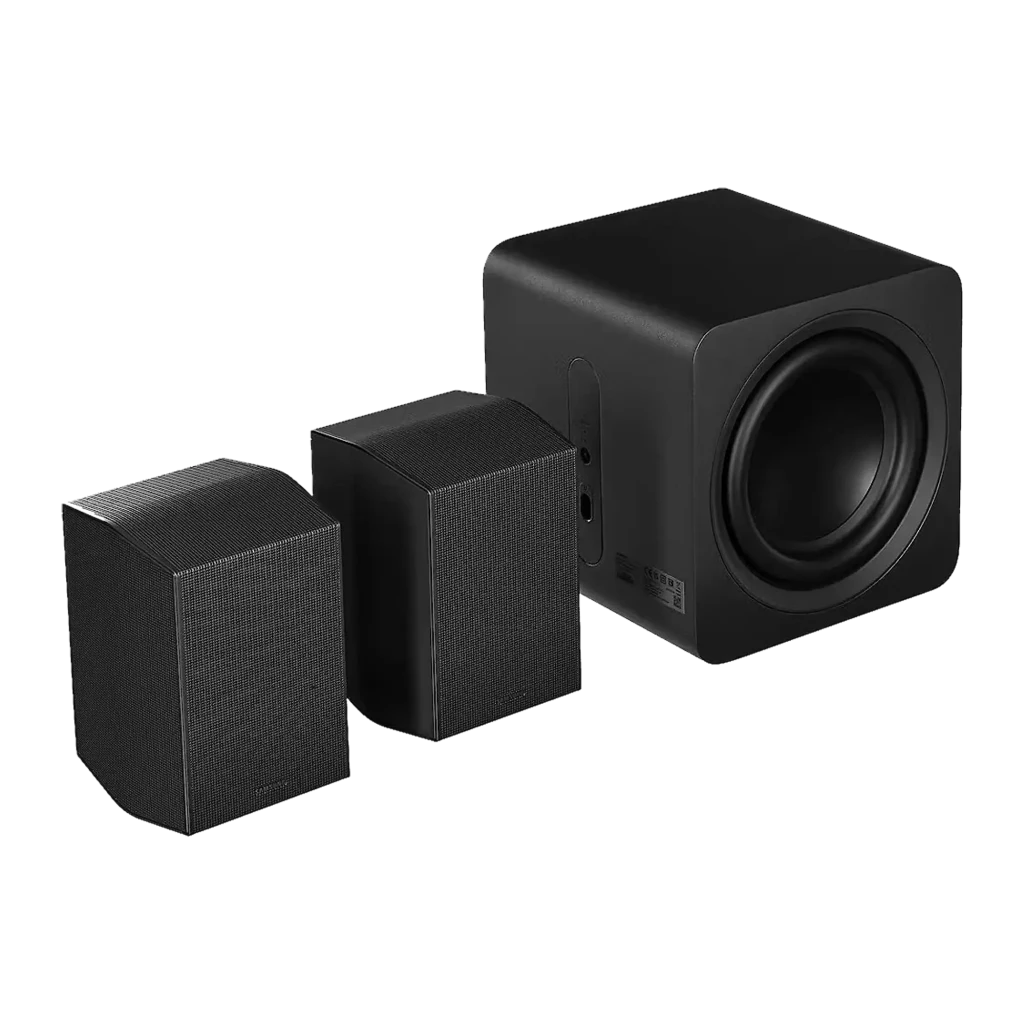 Samsung Barre de son HW-Q990F Dolby TrueHD noir, vue de face: ensemble complet avec caisson, enceintes arrière et - Ítem3