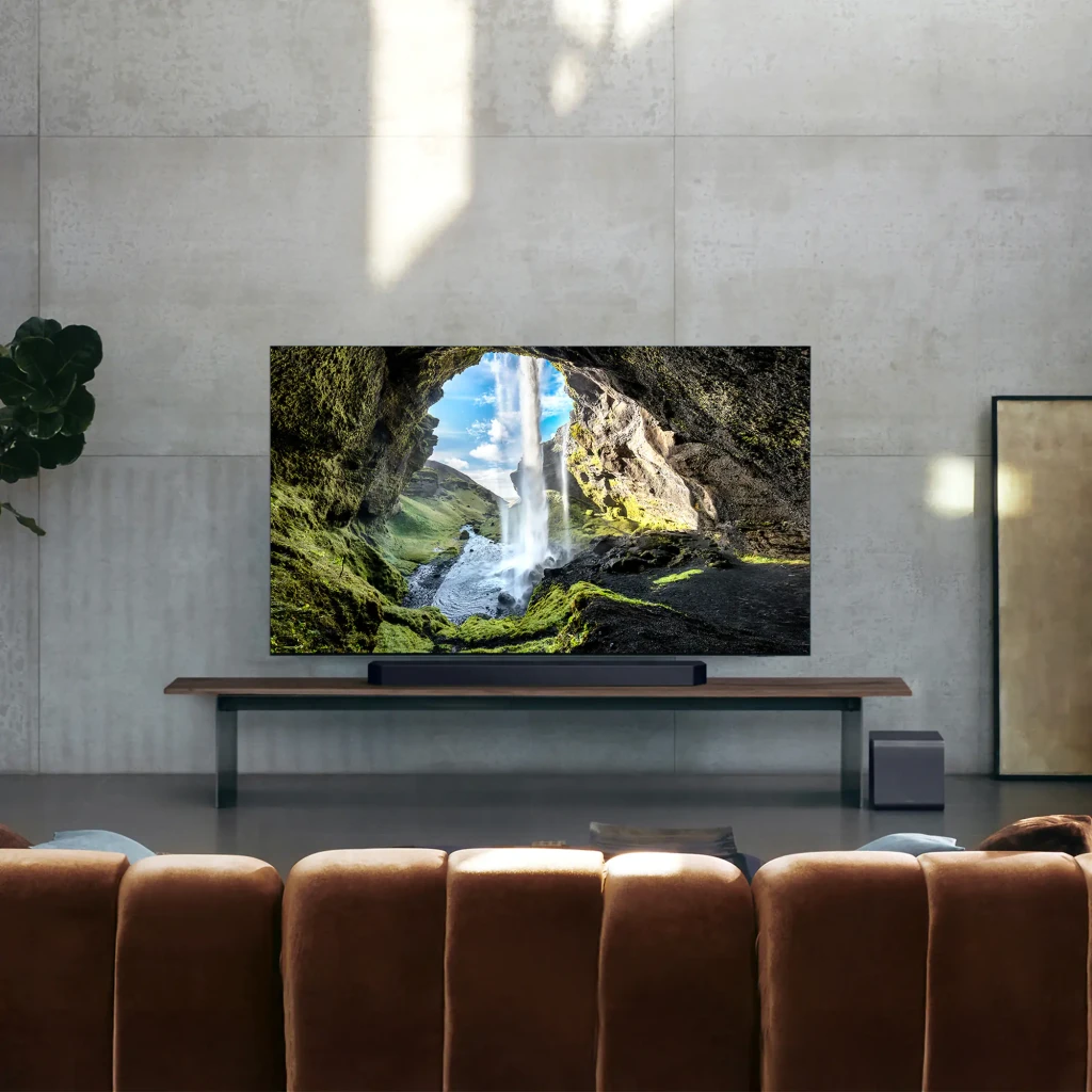 Samsung Barre de son HW-Q990F Dolby TrueHD noir, vue de face: ensemble complet avec caisson, enceintes arrière et - Ítem6