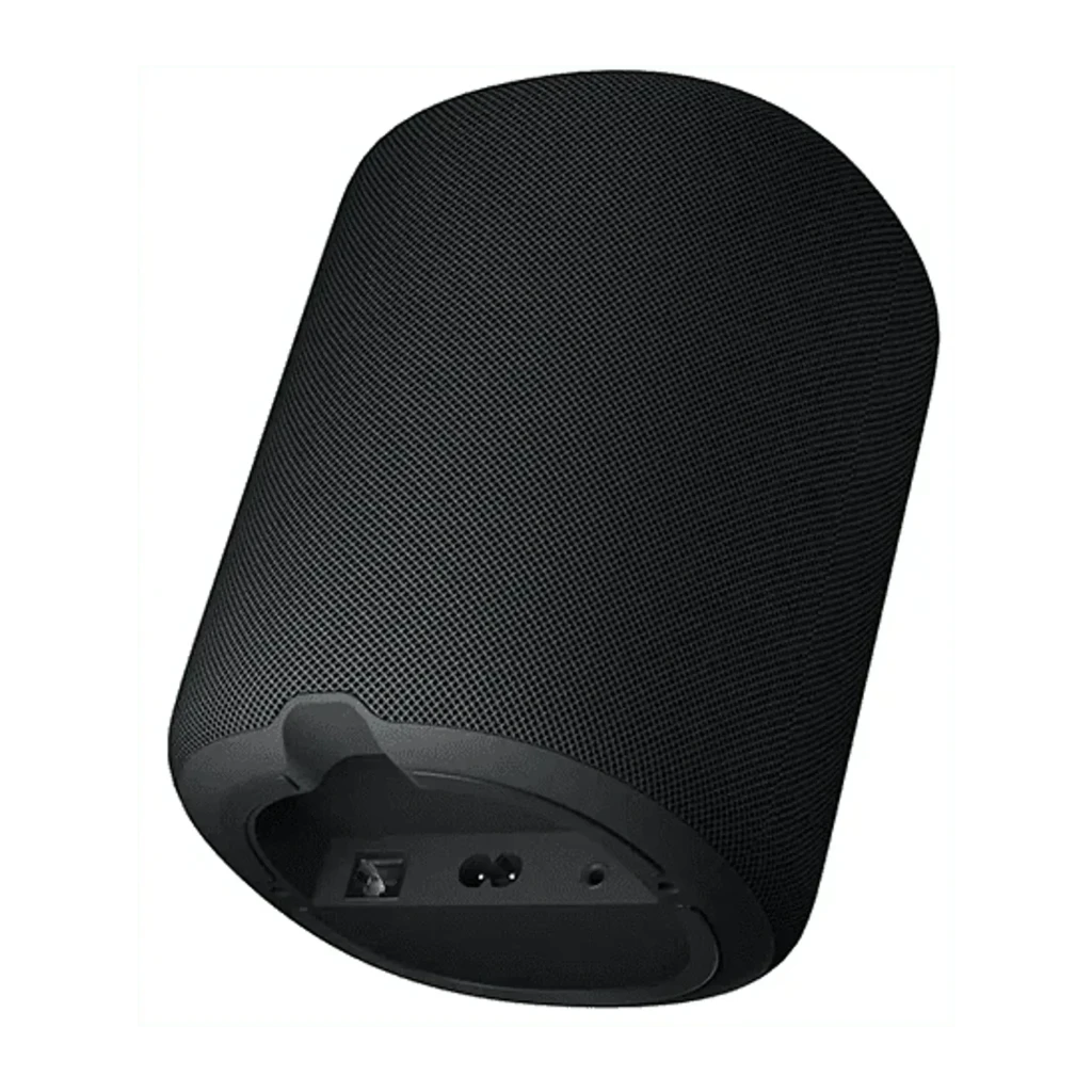 WiiM Sound Lite Preto Pack de 2, vista frontal: dois altifalantes com grelha têxtil preta e logótipo WiiM centrado - Item4