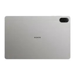 HONOR Pad X8b gris sidéral, dos métallique épuré avec logo centré et module photo noir discret en coin, format fin et bords lisses pour prise en main sûre