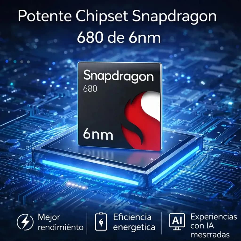 HONOR Pad X8b 4Go/128Go Gris Sidéral Spatial 4G 11 pouces IPS 90Hz Snapdragon 680, détail: puce Snapdragon 680 6nm