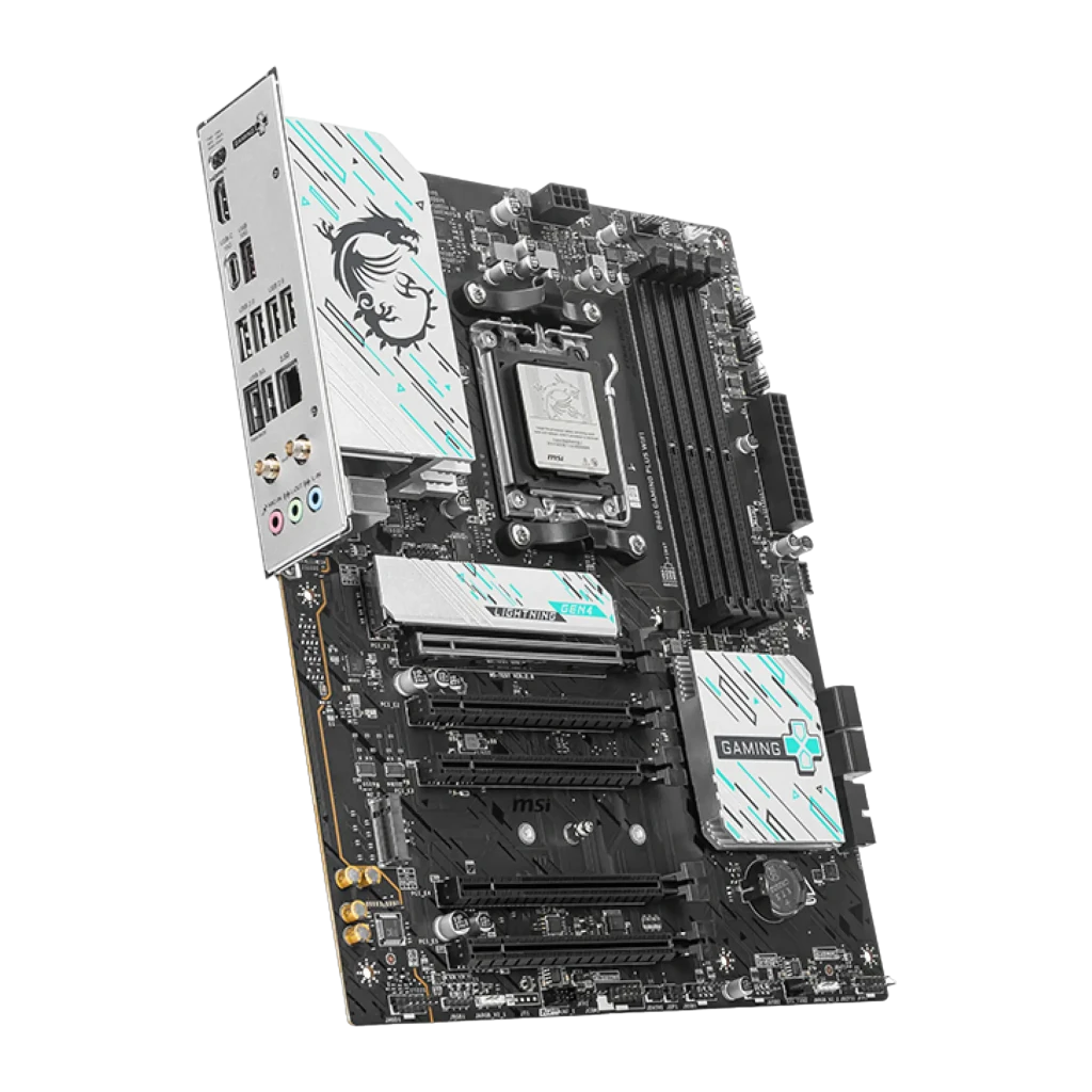 MSI B840 Gaming Plus WiFi noir/argent, kit avec boîte: carte mère, boîte produit et antenne WiFi incluse - Ítem2