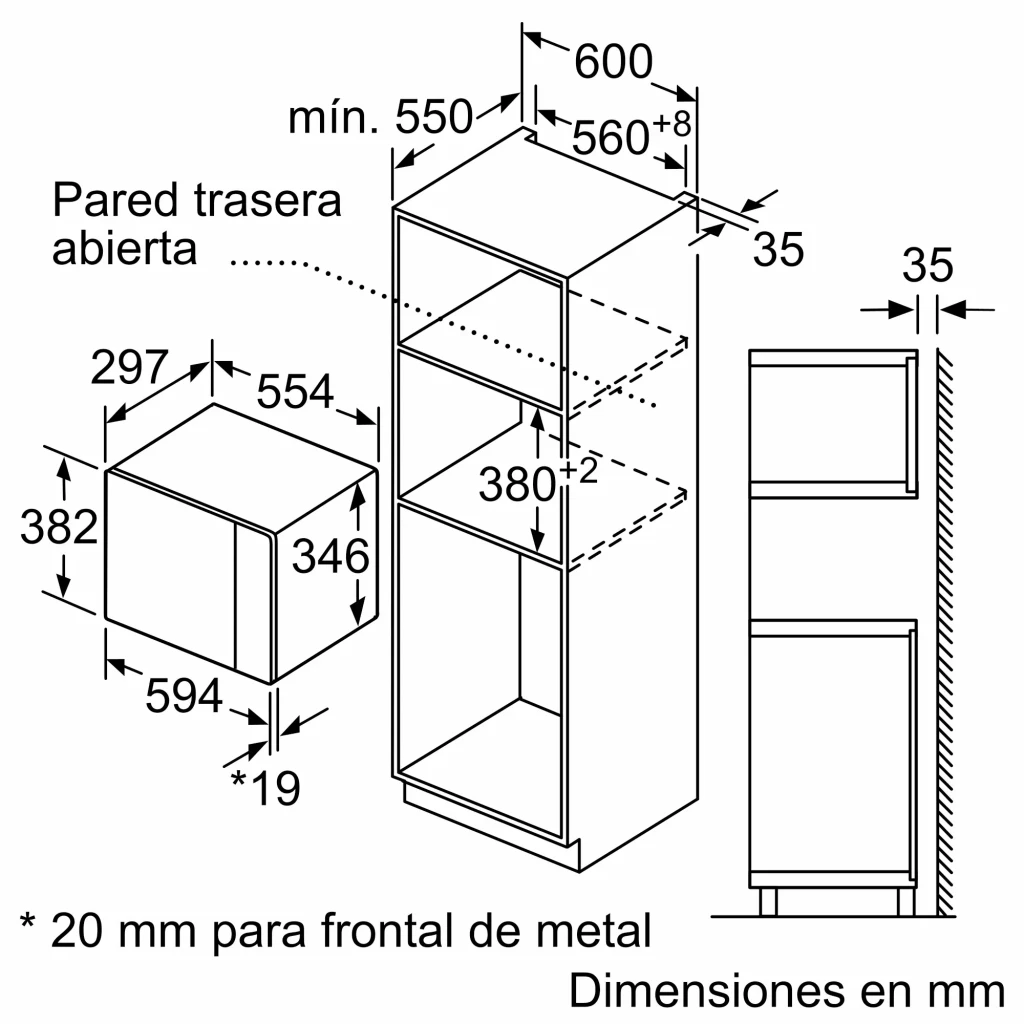 Balay 3CG5172N2 verre noir, vue de face: porte en verre, panneau tactile avec affichage LED et sélecteur de puissance - Ítem6