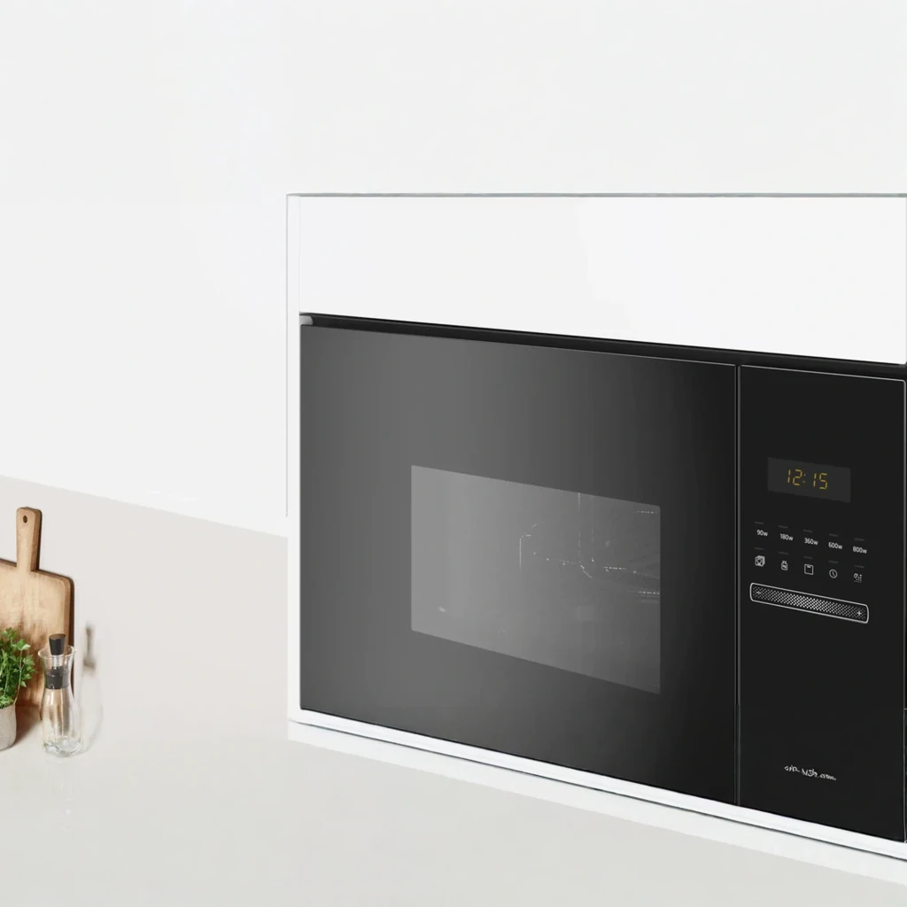 Balay 3CG5172N2 verre noir, vue de face: porte en verre, panneau tactile avec affichage LED et sélecteur de puissance - Ítem2