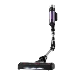 Rowenta X-Force Flex 9.60 Allergy RH2037WO preto roxo, kit lateral: aspirador com escova iluminada e tubo flex dobrado ao