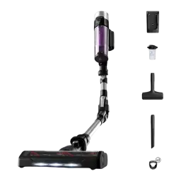 Rowenta X-Force Flex 9.60 Allergy RH2037WO preto roxo, kit completo: aspirador com escova iluminada e acessórios incluídos