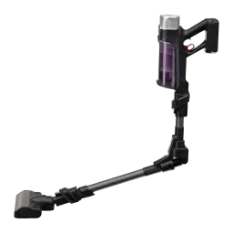 Rowenta X-Force Flex 9.60 Allergy RH2037WO preto roxo, vista flex: tubo articulado dobrado mostrando a junta flexível