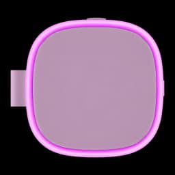 Altavoz Bluetooth Xiaomi Sound Play púrpura con aro LED rosa, cuerpo compacto cuadrado, asa lateral y diseño resistente IP68