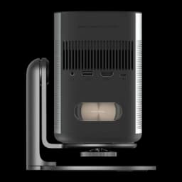 Proyector XGIMI MoGo 2 Pro Gen 2 1080p, diseño compacto gris, rejillas de ventilación traseras, puertos HDMI y USB, altavoz integrado Harman Kardon
