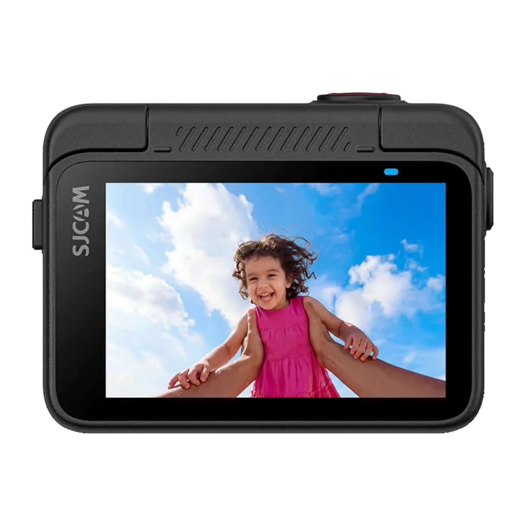Cámara Deportiva SJCAM S10 4K 30fps, 128GB, lente gran angular, pantalla trasera a color, botón rojo frontal, cuerpo negro robusto, SteadyMotion 2.0, - Ítem3