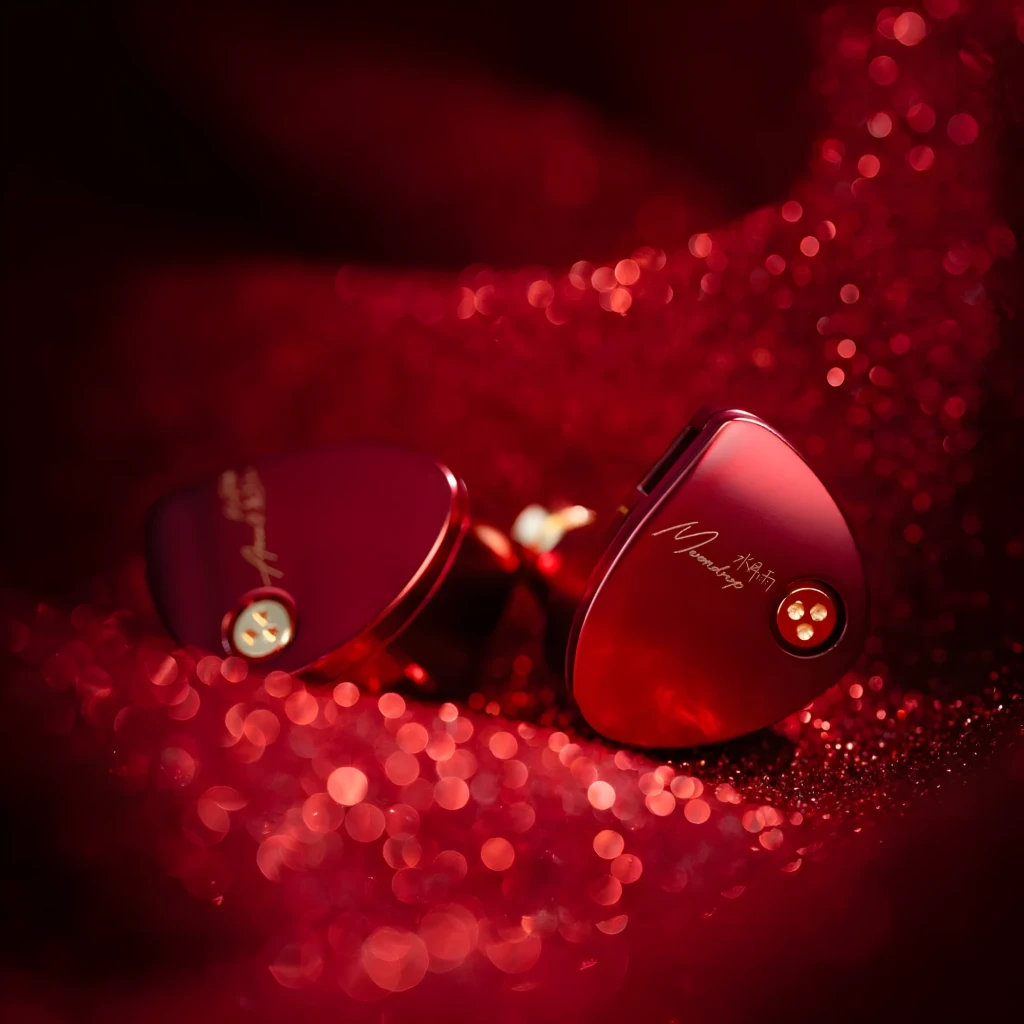 Auriculares MOONDROP Aria 2 In-Ear en aluminio rojo, carcasas triangulares, conectores balanceados 4.4 mm y 3.5 mm, cable trenzado plateado desmontable - Ítem7