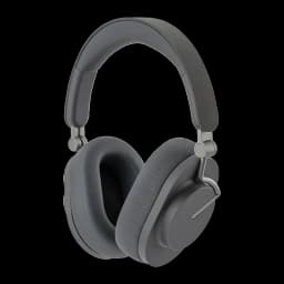 Casque Moondrop Edge Grey circum-aural gris, arceau rembourré, coussinets épais, charnières métalliques pivotantes, design épuré, compatible ANC hybride
