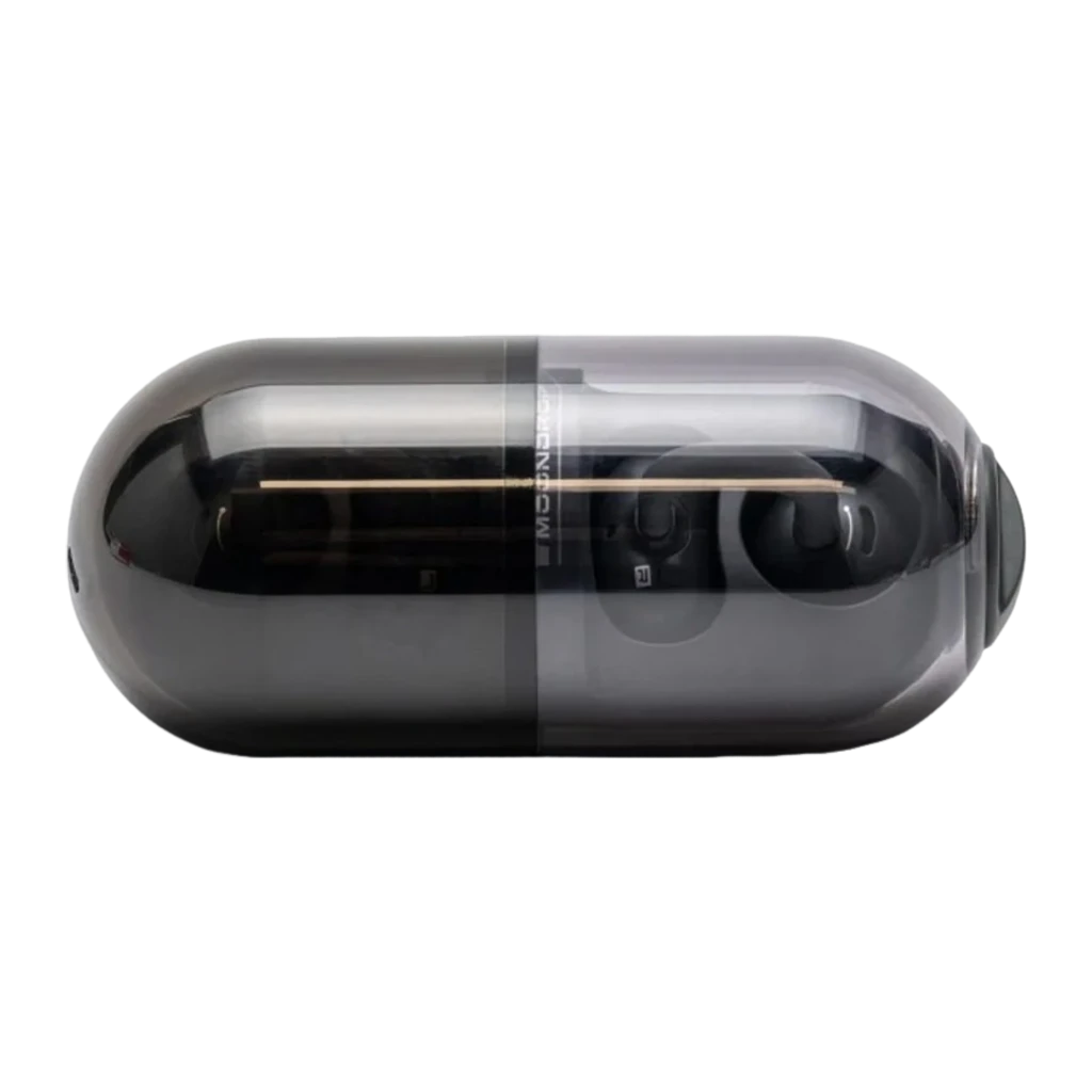 Auriculares Moondrop Pill OWS Negro con gancho de oreja, diseño open-ear, acabado brillante, estuche en forma de cápsula translúcida, Bluetooth 6.0 - Ítem2