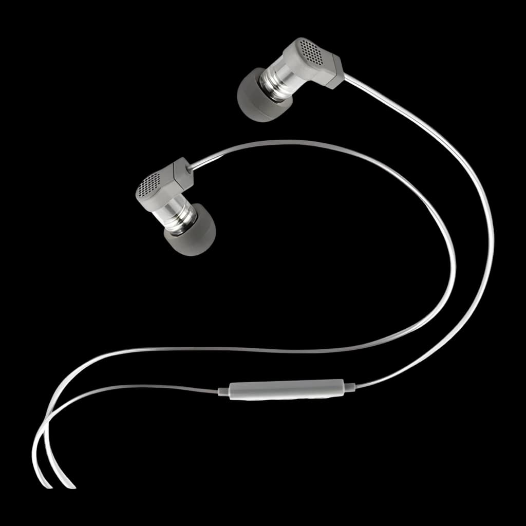Écouteurs Moondrop Quark 2 In-Ear USB-C, boîtier métal argent, embouts silicone noirs, câble tressé avec télécommande, audio 32bit 384 kHz
