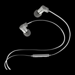 Écouteurs Moondrop Quark 2 In-Ear USB-C, boîtier métal argent, embouts silicone noirs, câble tressé avec télécommande, audio 32bit 384 kHz