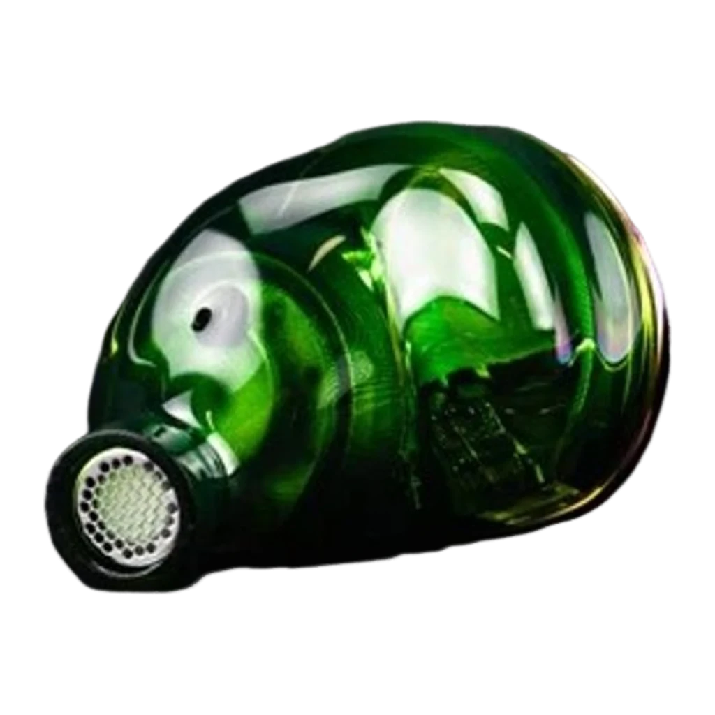 Auriculares Moondrop Rays Gaming IEM con carcasa metálica iridiscente, cable trenzado verde, micrófono en línea y conector USB-C; almohadillas de silicona - Ítem6