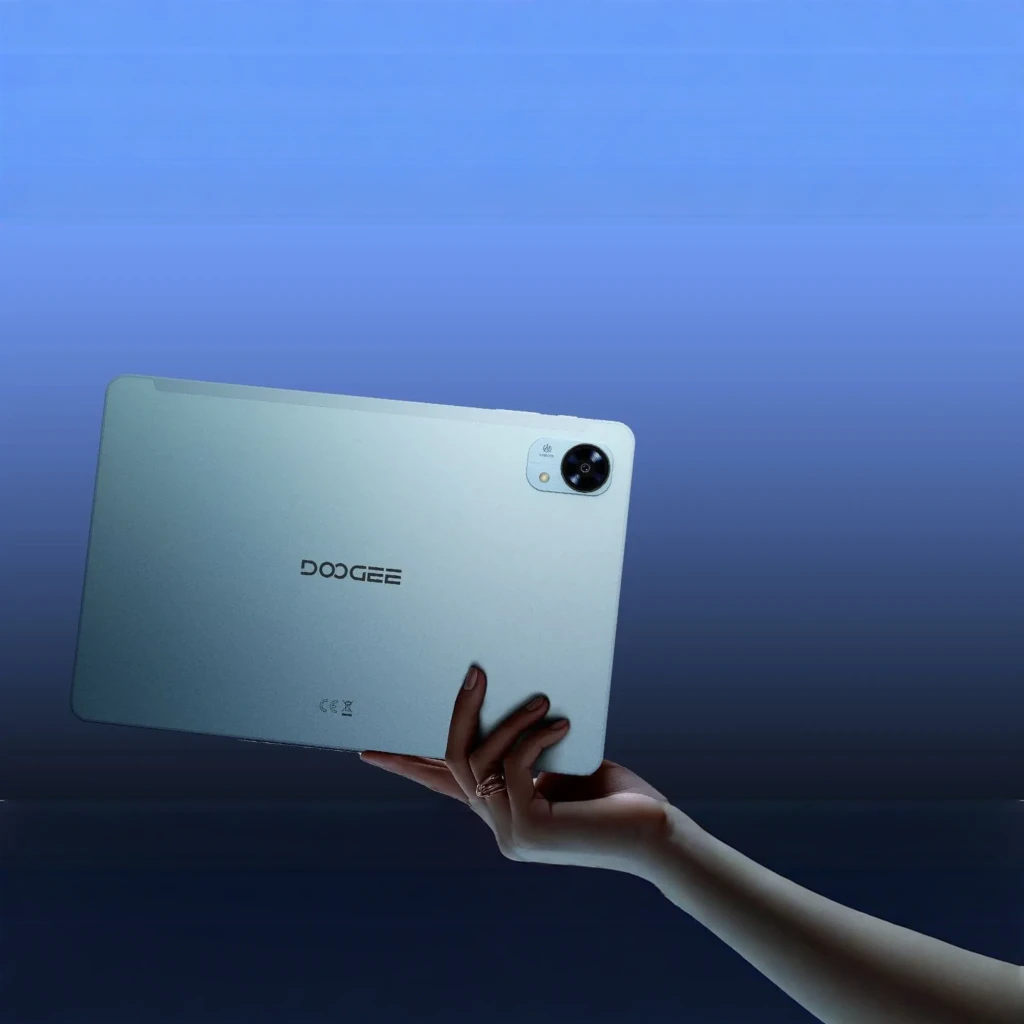 Doogee Tab G5 azul con pantalla IPS 10,1 pulgadas 120Hz, bordes finos, cámara trasera única con aro metálico y frontal para videollamadas, cuerpo delgado - Ítem6