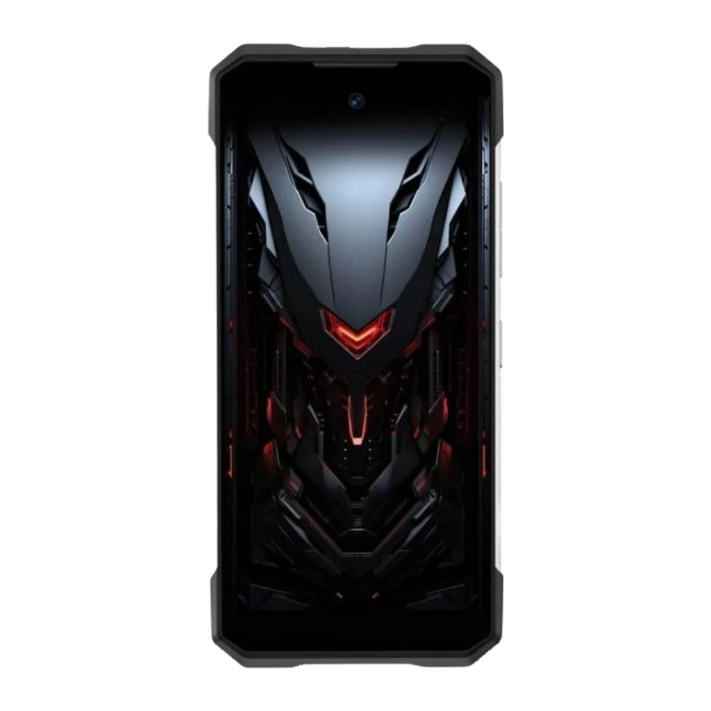 Doogee S200E negro robusto con pantalla 6,72 IPS 120Hz, frontal con notch y biseles delgados; trasera con módulo octogonal, doble cámara y pantalla circular - Ítem1