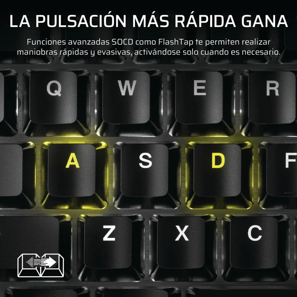 Corsair K70 Core TKL RGB MLX Red rouge, vue du dessus: rétroéclairage RGB orange et rouge, disposition PT - Ítem4