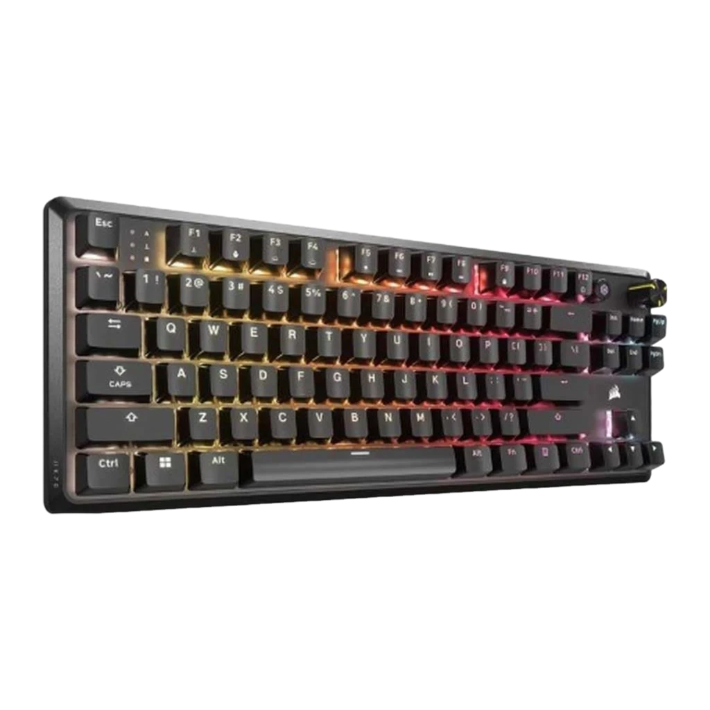 Corsair K70 Core TKL RGB MLX Red rouge, vue du dessus: rétroéclairage RGB orange et rouge, disposition PT - Ítem2