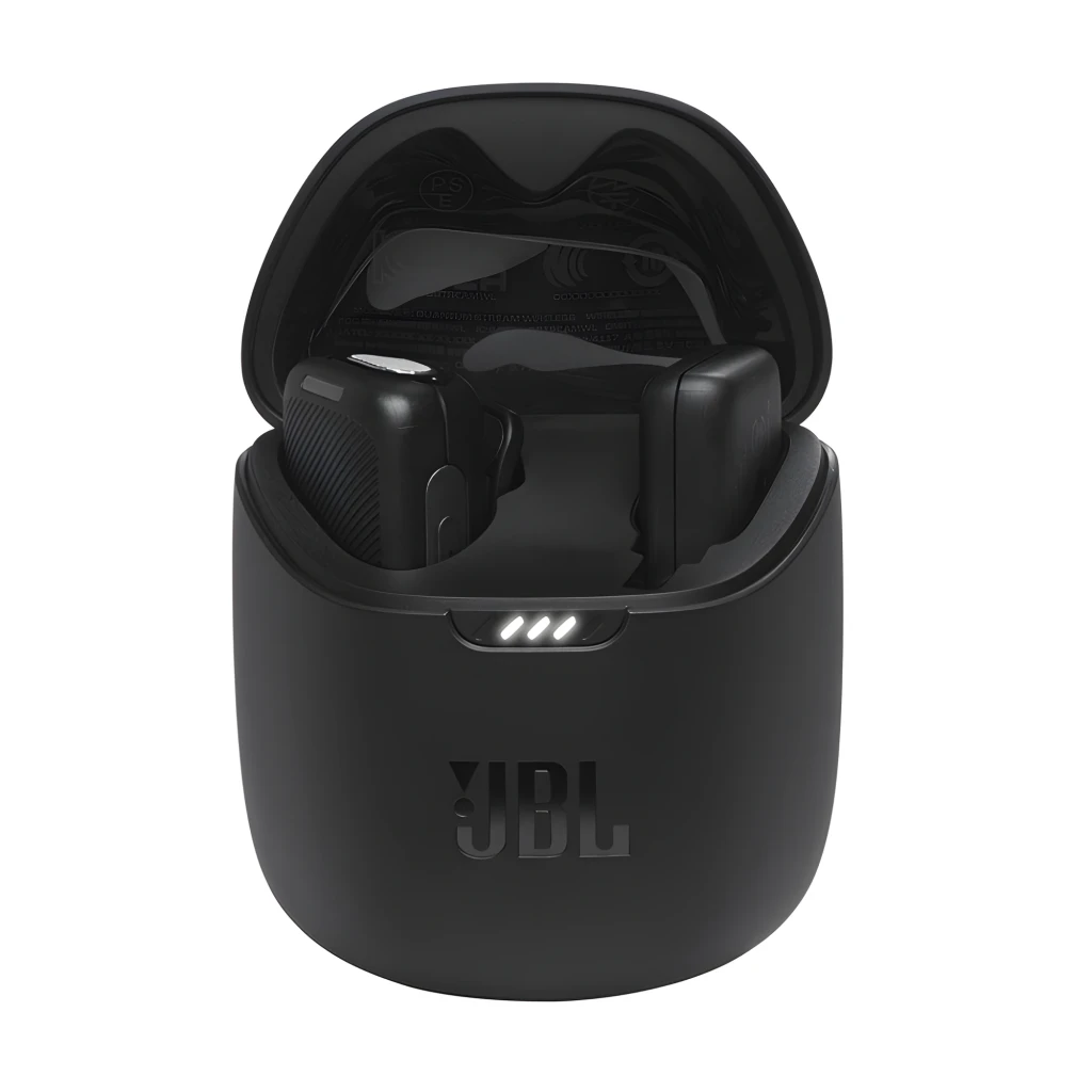 JBL Microphone Quantum Stream Wireless noir, ensemble: émetteur, récepteur Lightning et étui de charge ouvert - Ítem5