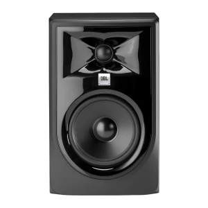 JBL Monitor de estudio 305P MkII 82 W noir, vue de face: tweeter en X, woofer et logo JBL Professional visibles